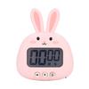 Cartoon Digital Timer ABS Portable Lightweight Simple To Use Cute Cartoon Timer for Kitchen Cooking Pink Rabbit