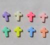 Z17 100pcs New Cartoon Cross Acrylic Bead Fresh Charms Minimalist Bracelet Spacer Accssories Material DIY Jewelry Gift Trend