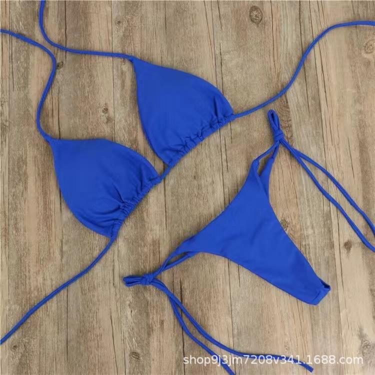 

Зібраний роздільний купальник з м якими чашками для жінок - Сексуальний літній маст-хев! XXL 125-135 королівський синій колір