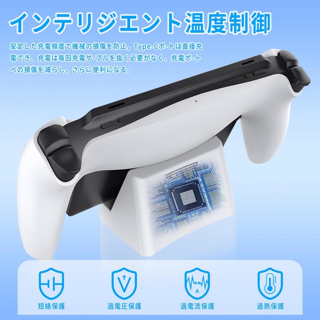 Lwuckbarrt PS Portal Charging Wireless Charging Charger for PS5 Portal Remote Charging Station for PS Fast Charging with LED Charging Overcharge