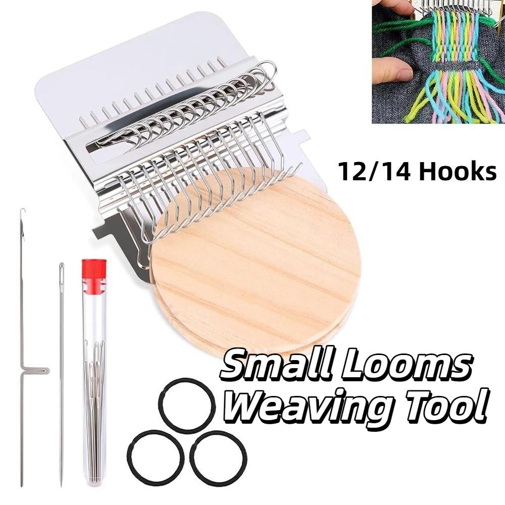 12/14 Hook Mini Loom Machine Metal Tool Darning Machine Small Woven Machine  Household