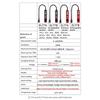 Halogen Leak Tester CFCs HCFCs Gas Tester with Light & Alarm Leak Detector 0-1000PPM AC Sniffer