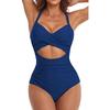 One-piece SSwimsuit for Women, European and American Backless Splicing Sexy Bikini Swimsuit
