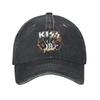 Rock Kiss Band Unisex Stil Baseballkappen Used-Look Baumwollmützen Kappe Lässig Outdoor Workouts Geschenk Snapback Kappe