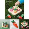 Educational Plush Toy For Children Shape Color And Number Recognition Farm Carrot Puller