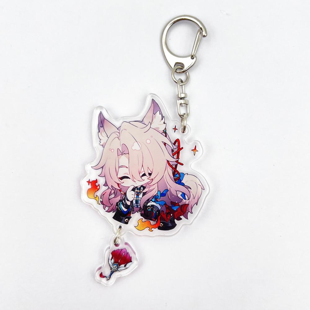 Gioco Honkai Star Rail Feixiao Boothill Jiao qiu 7 Marzo Portachiavi Cosplay Ciondolo Acrilico Portachiavi Portachiavi Accessorio Borsa Oggetto di Scena