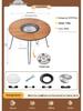 Portable Electric & Carbon Dual-Use Stove with Fire Pit Set for Outdoor Courtyard and Home Use, Foldable Design