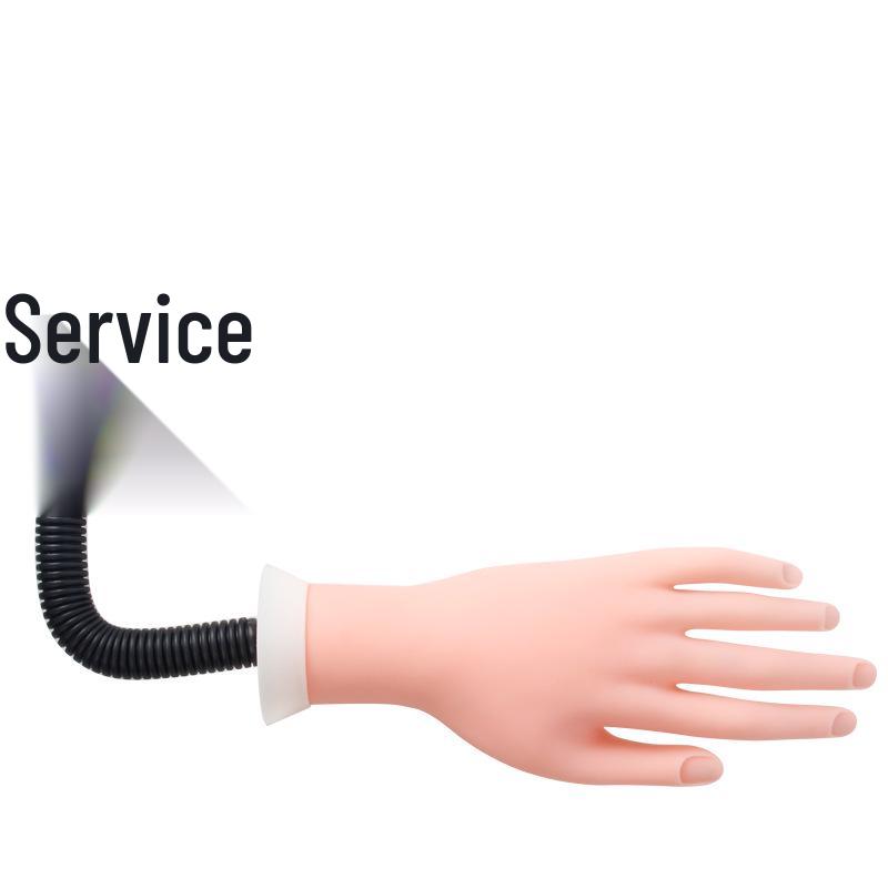 Bendable Nail Art Practice Hand with Flexible Fingers