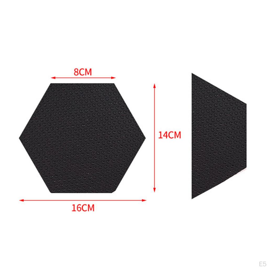 Hexagon Surfboard Pads Deck Grip Mat Professional Surfpad Waxless for Paddleboard Fish