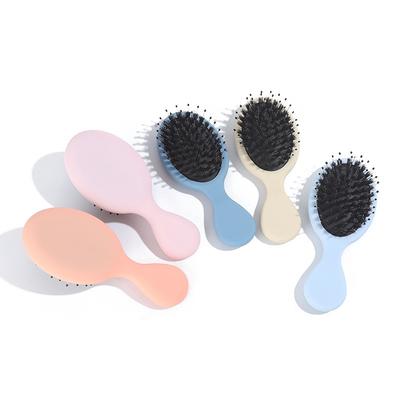Mini Boar Bristle Air Cushion Brush - Oval Wet Hair Brush - Portable Travel Airbag Comb