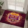 Queensland Maroons Design Crystal Velvet Carpet Cozy Non?Slip Printed Rug For Bedroom Living Room Entrance