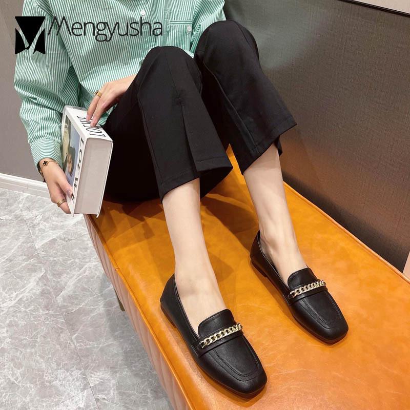 Модные женские туфли на плоской подошве — фото 5