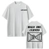 Band Latin Mafia Malo Del Cuento Graphic Tee Shirt Unisex Women Casual Crewneck Oversized T Shirts Harajuku Vintage Gothic Tshirts