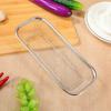 1Pcs Stainless Steel Thickened Drain Basket Vegetable Fruit Washing Storage Container Kitchen Sink Strainer Colander 31x12x5.5cm