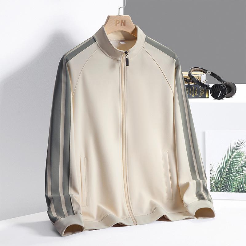 Lapel Jacket Jacket Men's Handsome Jacket Spring and Autumn New Loose Stand Collar Jacket