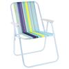 Faltbarer Campingstuhl mit Rückenlehne für Camping, Garten, Strand, Stabil