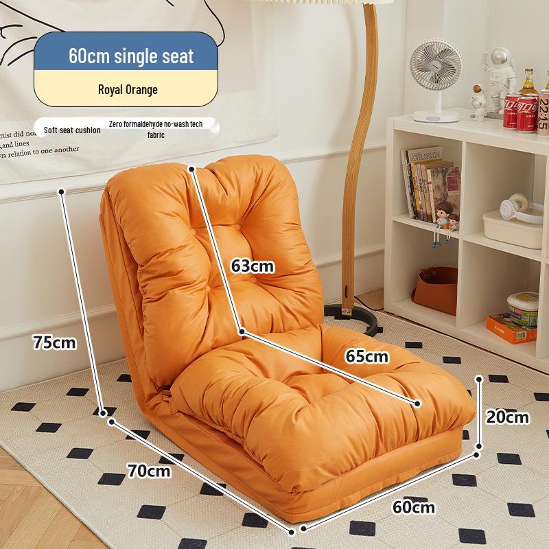 Reclining Tatami Chair: Foldable Single Sofa for Bedroom or Balcony