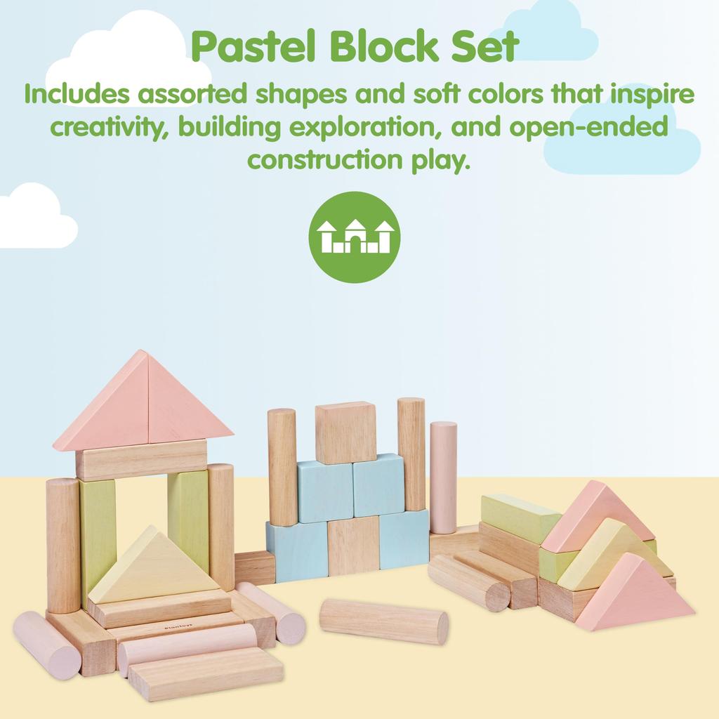 PlanToys Einheitenbausteine 40 Pastell 5507