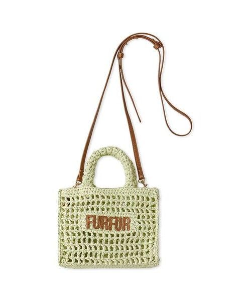 

Raffia Logo Tote Bag RWGB252504 MNT [FurFur] Women s