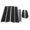 8 Pcs Pillar Posts Door Trim Glossy Black Exterior Window Decal for Cruze Hatchback 2012?2015