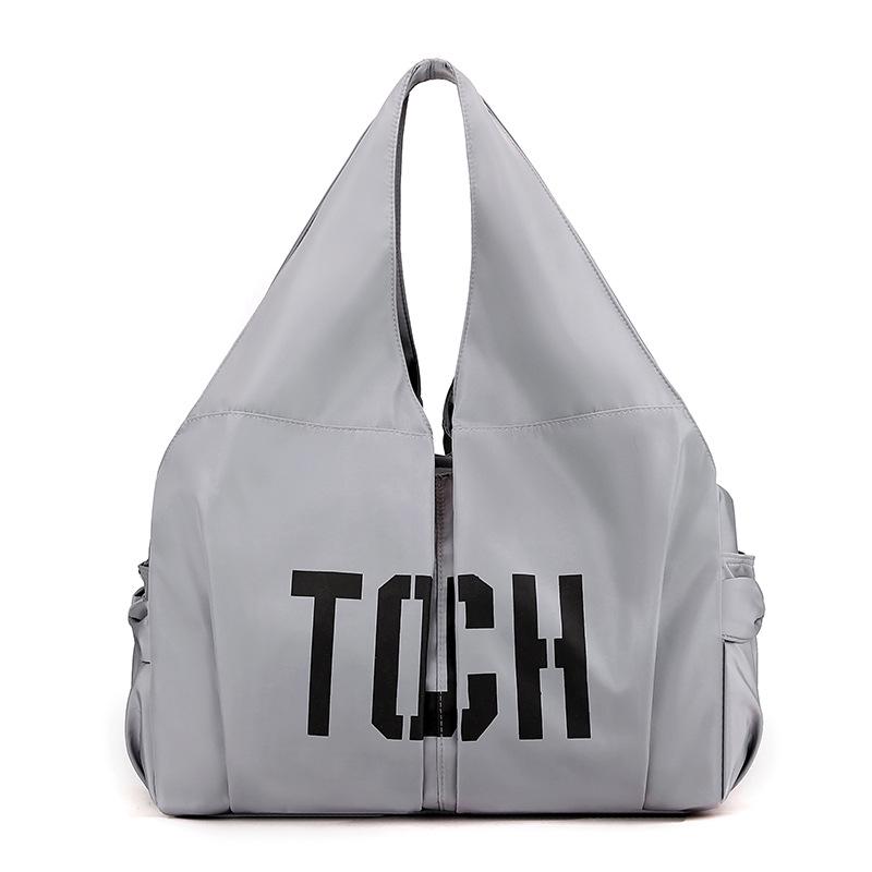 Women's Large Capacity Sporty Nylon Crossbody Bag for Travel, Yoga, and Fitness