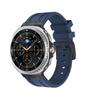 Luxury Rubber Strap for Samsung Galaxy Watch 8 Classic 46mm Silicone Men Bracelet For samsung watch 8 40mm 44mm Curved End Band