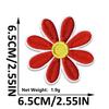 36Pcs Flower Fabric Iron On Patches Adhesive Embroidery Appliques For Garments