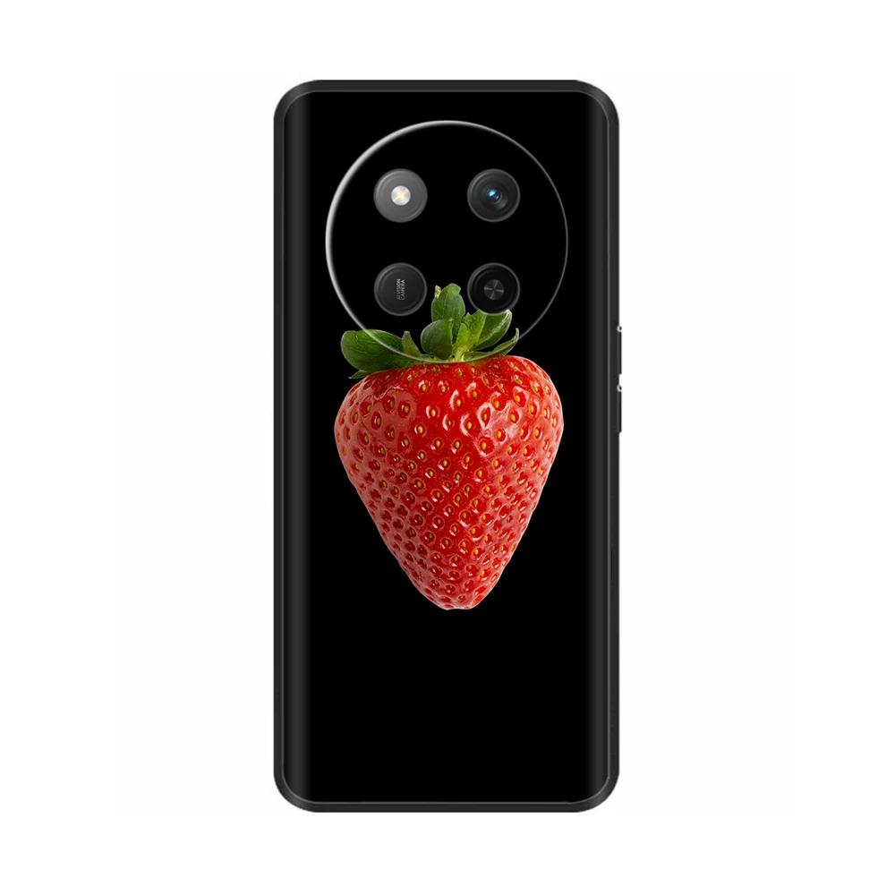For Honor X60 5G Case Black Silicone Soft Luxury Phone Back Cover for Huawei Honor X60 Pro Painted Shockproof Shell Cases Para