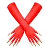 Halloween Long Nail Gloves for Women Witch Costume Party Accessories