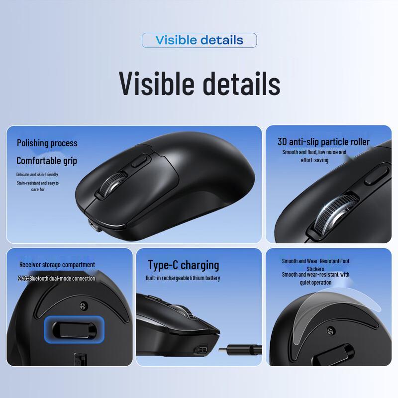 Leilang Q3 Dual-Mode Silent Bluetooth Wireless Mouse