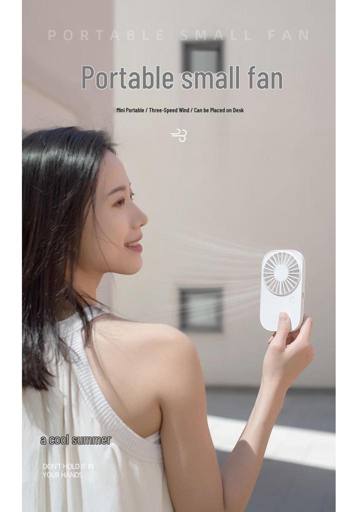 Portable Multifunctional Palm Fan: Strong Wind, Desktop & Pocket Size