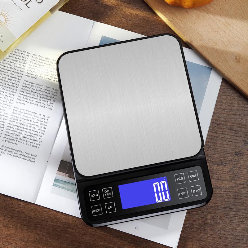 

15 кг Высокоточные кухонные весы из нержавеющей стали для домашней выпечки Battery 10kg/1g
