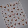 1pcs 5D Exquisite Purple Wisteria Flower Nail Art Stickers Flower Bow Nail Decoration Slider Decal Adhesive Transfer Part