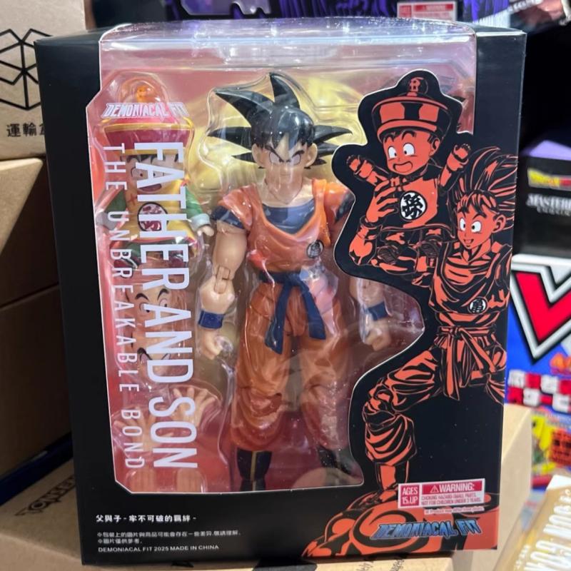 Official Demoniacal Fit Shf Super Saiyan Son Goku & Son Gohan Kid Kintoun Action Figures Dbz Figurine In Stock