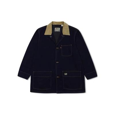 Levis FW22 Ein-Knopf-Kragen Jeansjacke Herren Jacke Blau A3207-0000