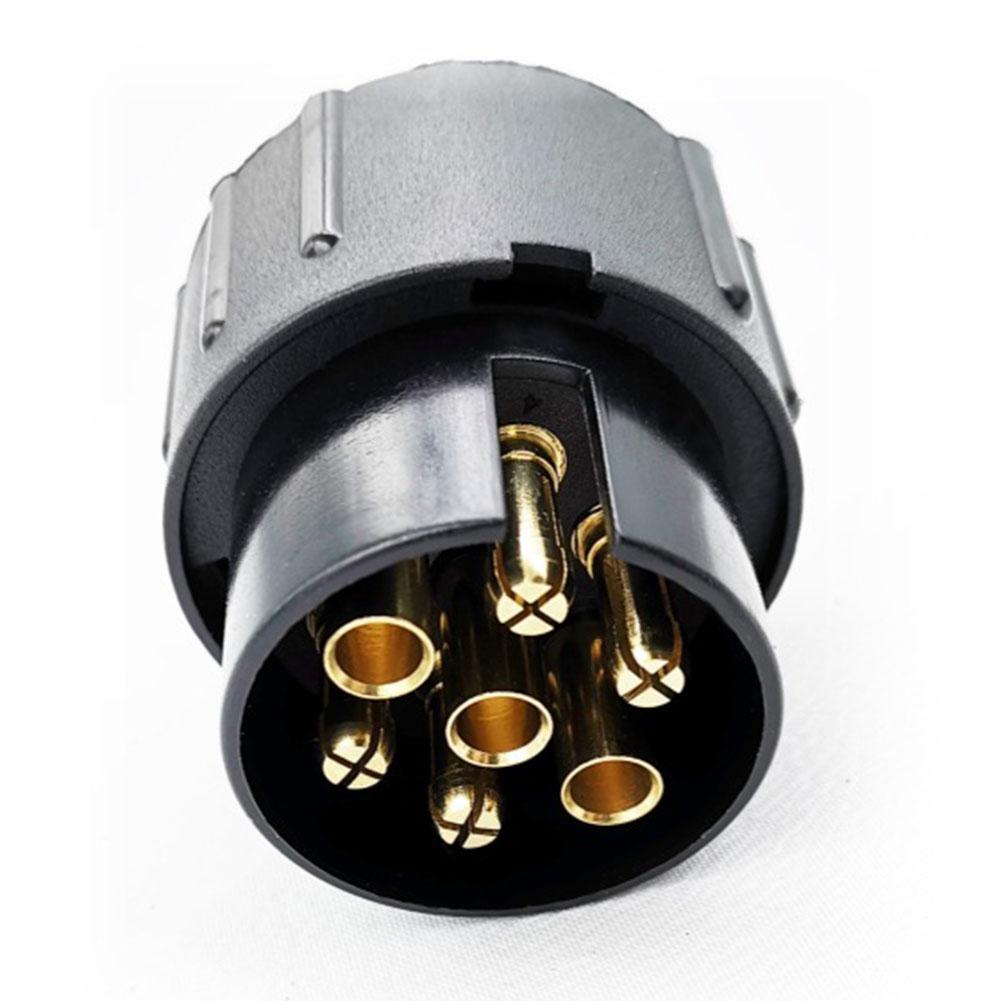 Brand New Socket Converter 7 To 13Pin Traction Towing Traction Trailer Truck Waterproof 7 To 13 Pin Adapter Black