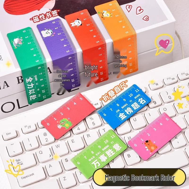 

Набор из 8 милых мультяшных магнитных закладок-линеек для студентов