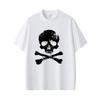 Vintage Beauty Hip Hop Pirate Skeleton and Cross Graphic Tshirt Unisex Women Retro Gothic Rock T Shirt Unisexs Oversized Streetwear