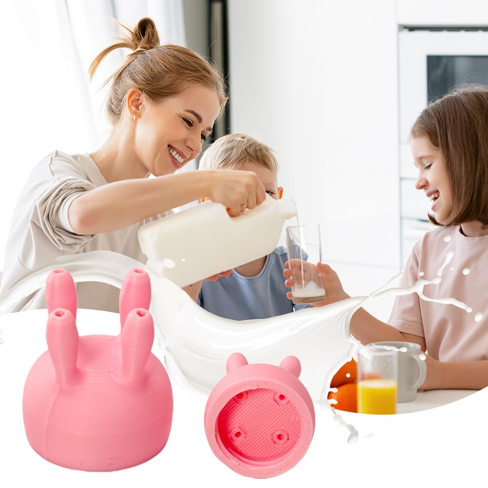 Cow Udder Milk Carton Cap Pouring Milk Bottle Cap Reusable Udder Shaped Pouring Cap Funny Milk Bottle Diverter for Carton Milk