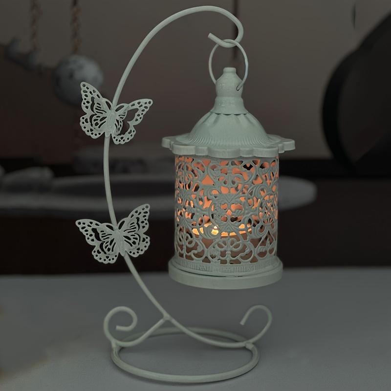 1pc European-Style Iron Hollow Butterfly Holder Decorative Crafts for Ramadan Eid Al-Fitr And Eid Al-Adha Christmas Decorations Halloween Decorations