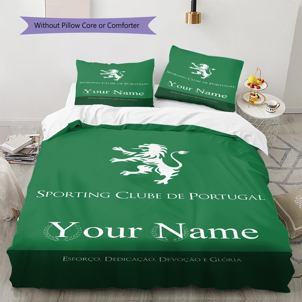Name Custom Sporting CP Pattern Bedding Set Quilt Cover Pillowcase Home Decor Gift (1 * duvet cover + 2 * pillowcase, without core)