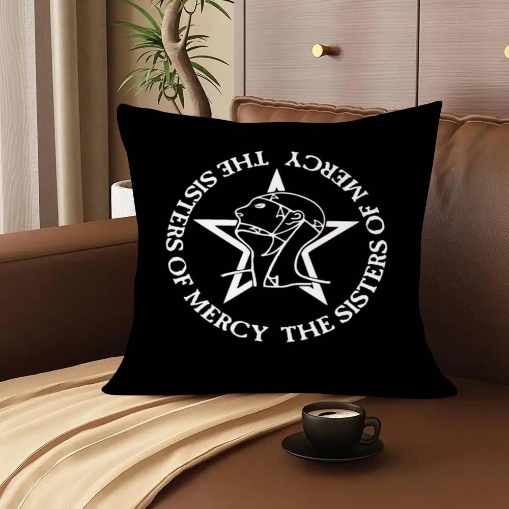 1Pc The Sisters Of Mercy Pillow Case Fashion Square Pillowcase Bedroom Sofa Room Ins Decoration Leisure
