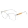 No Degree Anti Blue Light Glasses Wholesale Retro Rectangular Protective Glasses Flexible Eyeglass Legs with Minimalist Design