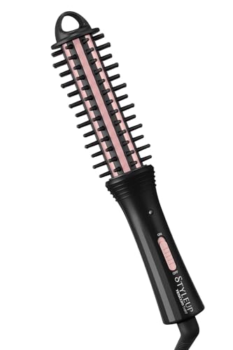 Tescom THR7 Roll Brush Hair Iron, THR7-K, Black [AC (Corded) / Compatible with Japan and International Markets]