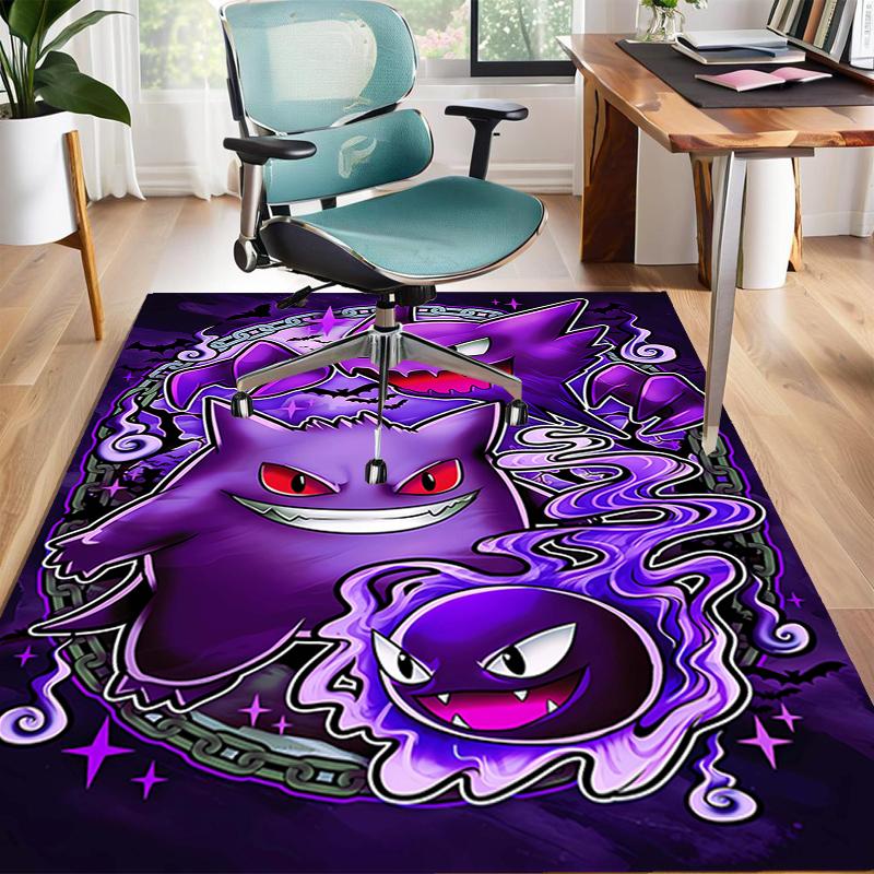 1pc Gengar1 Design Area Rug - Non-Slip, Soft & Cozy Floor Mat for Living Room, Bedroom, Office - Indoor/Outdoor Decorative Carpet