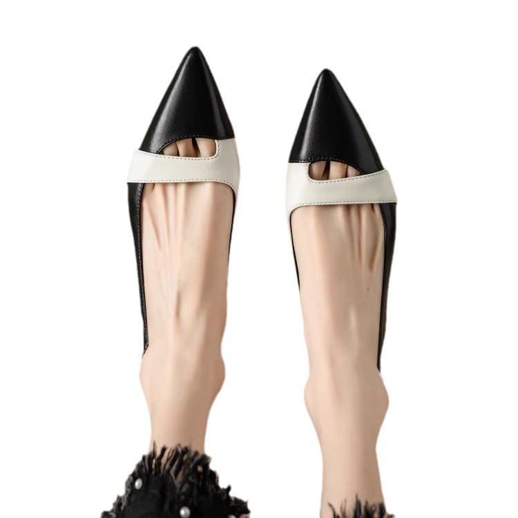 Slingback Flats voor Vrouwen Slip On Puntige Gesloten Teen Flats Sandalen Dames Comfortabele Lage Hakken Platte Pumps Werk Kantoor Schoenen Casual Dress Schoenen