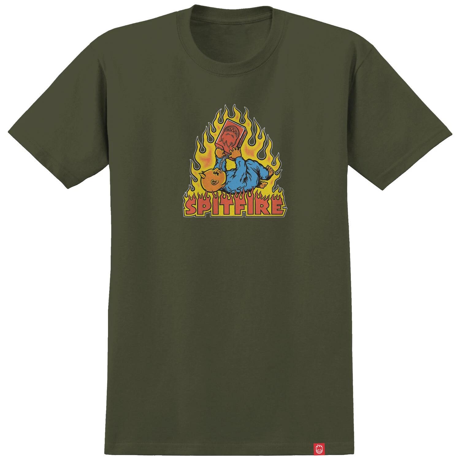 Spitfire Wheels Shirt Demonseed Military Green 3XL