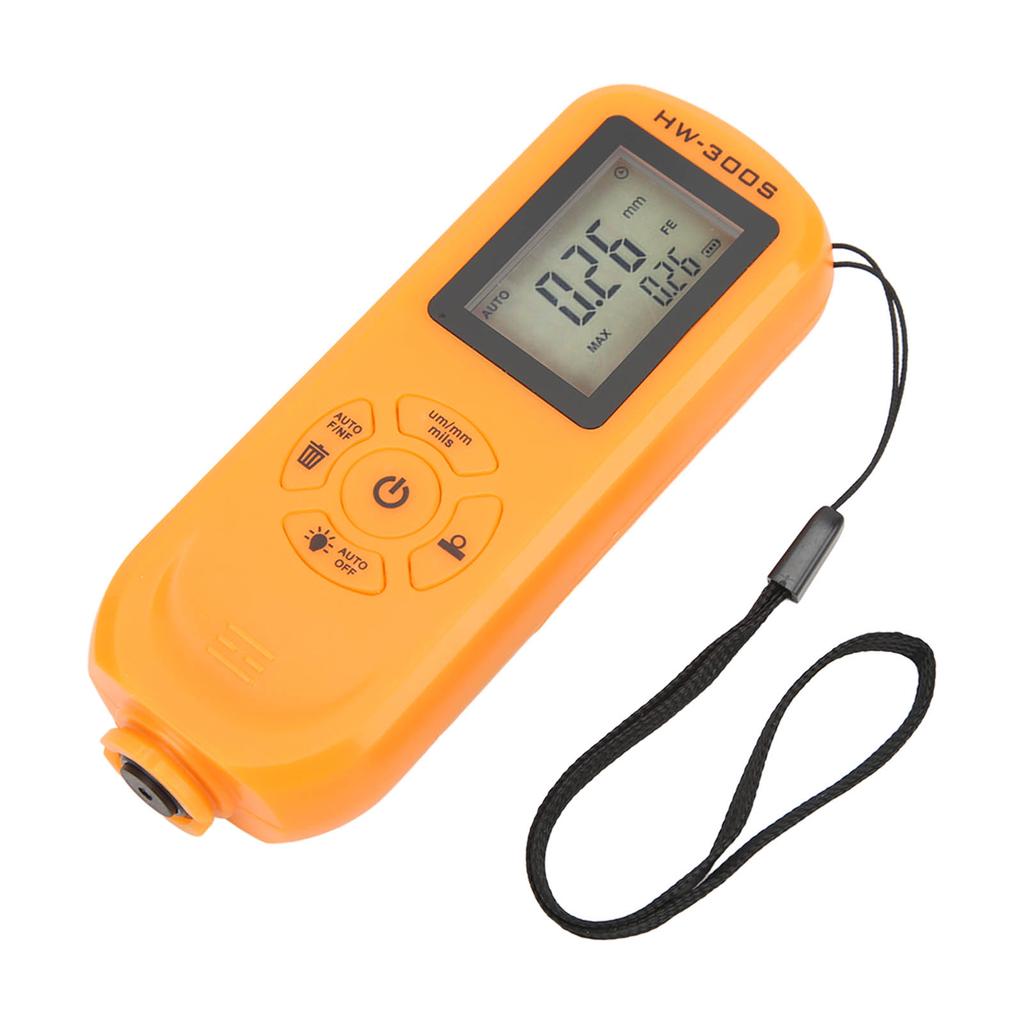 Paint Coating Thickness Gauge Depth Meter 3 Units Um Mm Mils for Manufacturing Vertical Screen