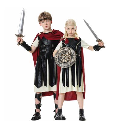 Costum Halloween războinic spartan copii joacă costum războinic roman antic costum cos pentru copii costum băiat samurai