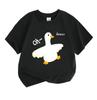 Kids Boys Girls 100% Cotton Crew Neck Short Sleeve T-Shirt,